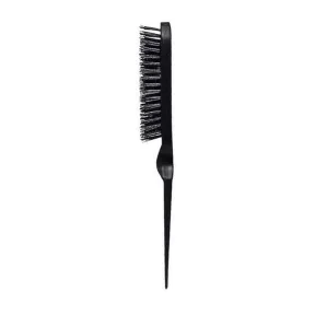 Cepillo Curvo de Jabalí Eurostil Negro Unisex Adulto
