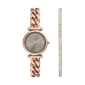 Reloj Fossil Carlie Oro Rosa con Movimiento de Cuarzo para Mujer