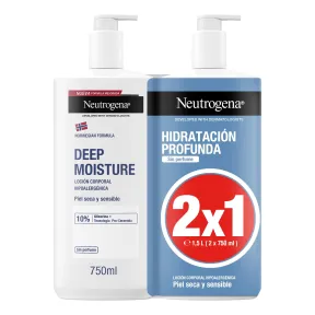 Loción Hipoalergénica Neutrogena Hidratación Profunda 750 ml x2