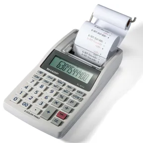 Mini calculadora de sobremesa Sharp EL-1611 V con impresora