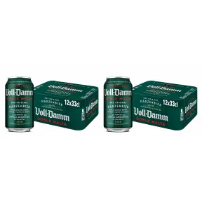Voll-Damm Doble Malta 2x12 Latas 33 cl Cerveza Afrutada