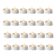 Velas LED Sin Llama - Pack de 24 Tea Lights de Amazon Basics