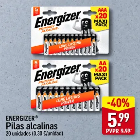 Pack 20 Pilas Alcalinas + Multiherramientas de Bricolaje