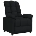 Sillón Negro Reclinable de Tela Vidaxl
