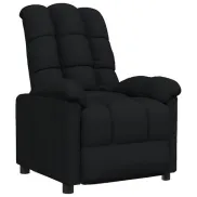Sillón Negro Reclinable de Tela Vidaxl
