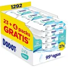 Toallitas Aqua Pure Dodot para Bebé, 99% Agua, 1.296 Uds.