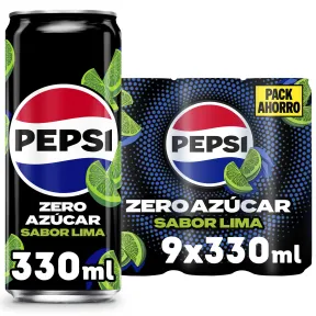 Pepsi Zero Lima 27 Latas de 330 ml a 8,91 L