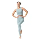 Mujer Leggings Azul Grisáceo para Yoga y Pilates