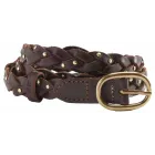 Cinturón trenzado para mujer Levi's Taylor, caviar, 65 cm