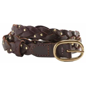 Cinturón trenzado para mujer Levi's Taylor, caviar, 65 cm