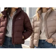 Chaqueta de mujer Levi's acolchada, se guarda en su bolsillo