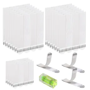 8 Pares de Tiras Adhesivas Pequeñas para Colgar Cuadros