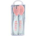 Cubiertos Ergonómicos BÉABA para Bebés | Lote de 2 Rosa