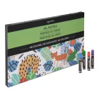 Juego de 48 colores de pasteles al óleo Amazon Basics