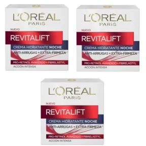 Revitalift Crema de Noche L'Oréal París x3