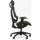 Silla Varpeleve de oficina en malla negra