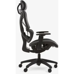 Silla Varpeleve de oficina en malla negra