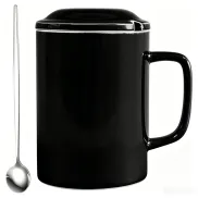 Gigante Taza de Cerámica Negra de Café 1000 ml