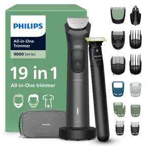 Multigroom Philips 9000 19 en 1 + OneBlade, estuche incluido