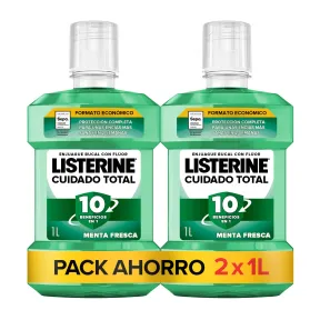 Enjuague Bucal Listerine, Total Cuidado Dientes y Encías 2L