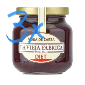 Mermelada DIET de Mora 280g | La Vieja Fábrica x3