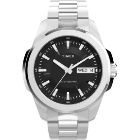 Reloj TIMEX Essex 45mm Acero Inoxidable con Día y Fecha