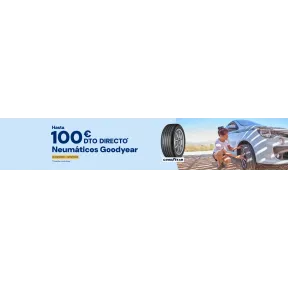 Obtén hasta 100€ de descuento en neumáticos Goodyear