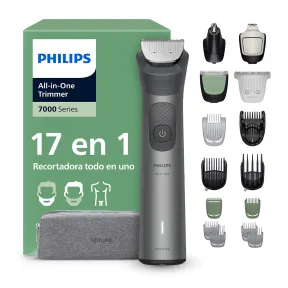 Recortador Philips MG794115 Series 7000, 17-en-1, Gris