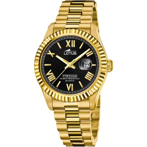 Reloj Dorado Analógico Hombre de Acero Inoxidable LOTUS
