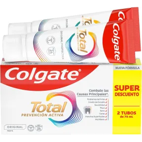 Colgate Total Pasta de Dientes Original 2x75ml 3x2 = 6