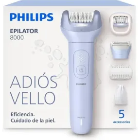 Serie 8000 de Depiladora Philips con Accesorios