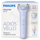 Depiladora eléctrica Philips Serie 8000, uso en seco y mojado