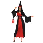 Disfraz de Bruja Negra Mujer con Sombrero para Halloween