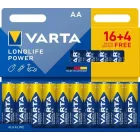 Pilas AA VARTA Longlife Power - Paquete de 20 unidades