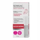 Aceite de uñas Fresa Vainilla 7 ml de Semilac para hidratación profunda