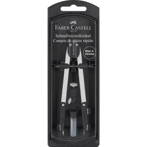 Compás de ajuste rápido FABER-CASTELL - 3 unidades con soporte