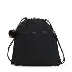 Mochila Mediana Kipling Supertaboo Negra + Llavero Impermeable