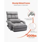 Sillón Ajustable VEVOR con Reposabrazos y Cojín Dorsal