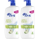 Champú H&S Anticaspa Manzana 2x1000ml con Dosificador