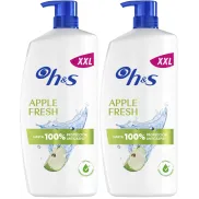 Champú H&S Anticaspa Manzana 2x1000ml con Dosificador