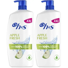 Champú H&S Anticaspa Manzana 2x1000ml con Dosificador