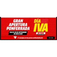 Nueva apertura en MediaMarkt PONFERRADA: Día sin IVA