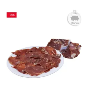 Jamón ibérico cebo 50% loncheado envasado al vacío 1 kg.