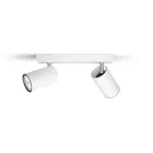 Kosipo Barra de Iluminación Blanco con 2 Focos GU10