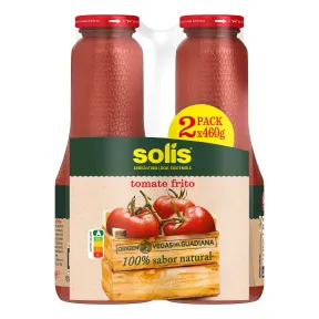 Tomate Frito Clásico SOLÍS Bipack 2,7kg en Frasco de Cristal