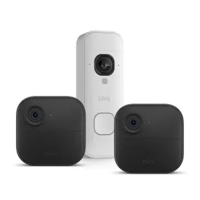 Cámara Blink Outdoor 4 y Videotimbre 2K+, Blanco, Pilas