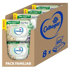 Papel Higiénico Húmedo Colhogar Aloe Vera - 640 Unidades