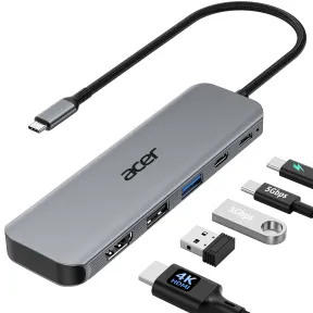 Adaptador HDMI 5 en 1 Acer Hub USB C