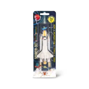Juego de Papelería Espacial (5 Piezas con Regla y Lápices)