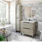 Lavabo con mueble de baño elegante y funcional